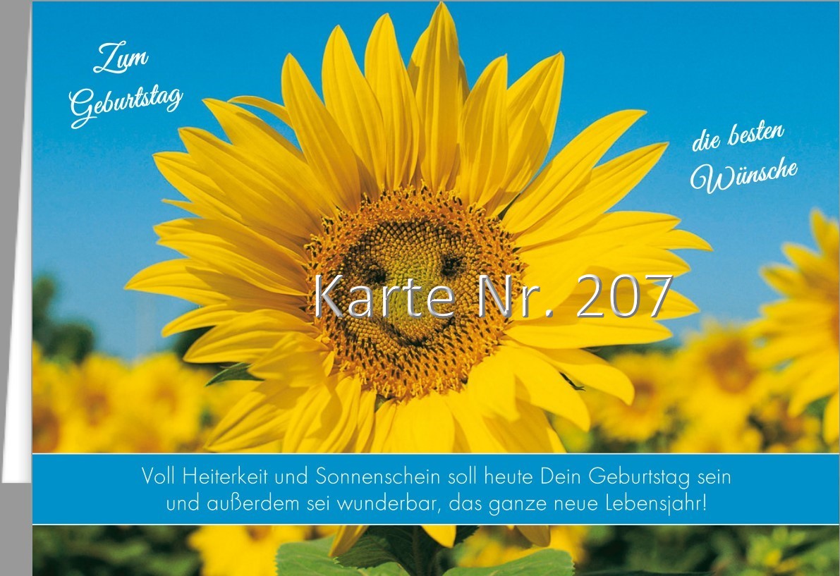 Glückwunschkarte Nr. 207