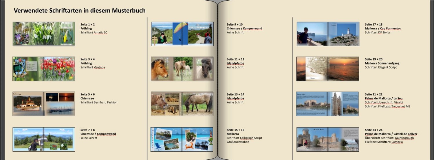 Seite 26 + 27 Musterfotobuchs Typ Brilliant Querformat Seite 26 + 27 des Musterfotobuchs Typ Brilliant Querformat